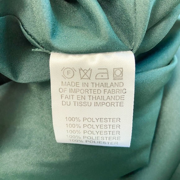 NWT Anthropologie Amsale Pryce Off-the-Shoulder Column Dress Dark Green Size 8 - Picture 13 of 13